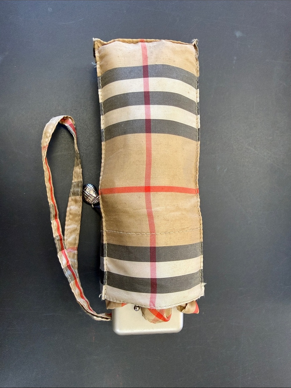 Burberry classic check umbrella.